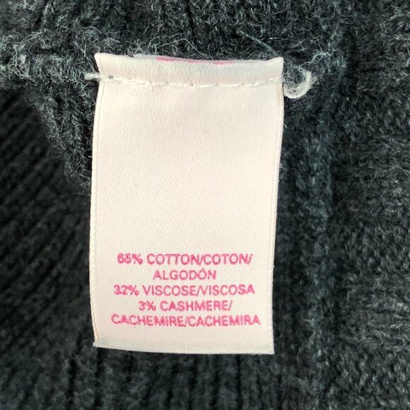 Victoria's Secret Gray Ribbed Hi Low Oversized Sweater Tunic with Pockets XS - Picture 4 of 4